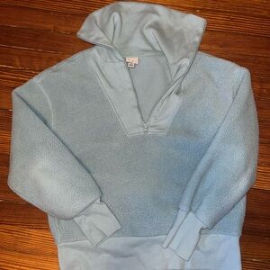 Cozy Blue Quarter-Zip Pullover